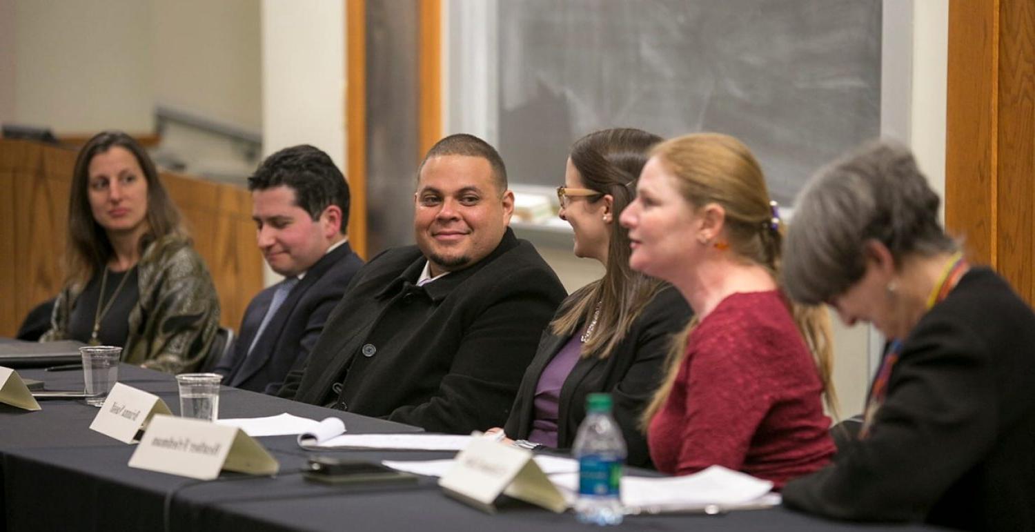 Wilmer Garcia with his legal team