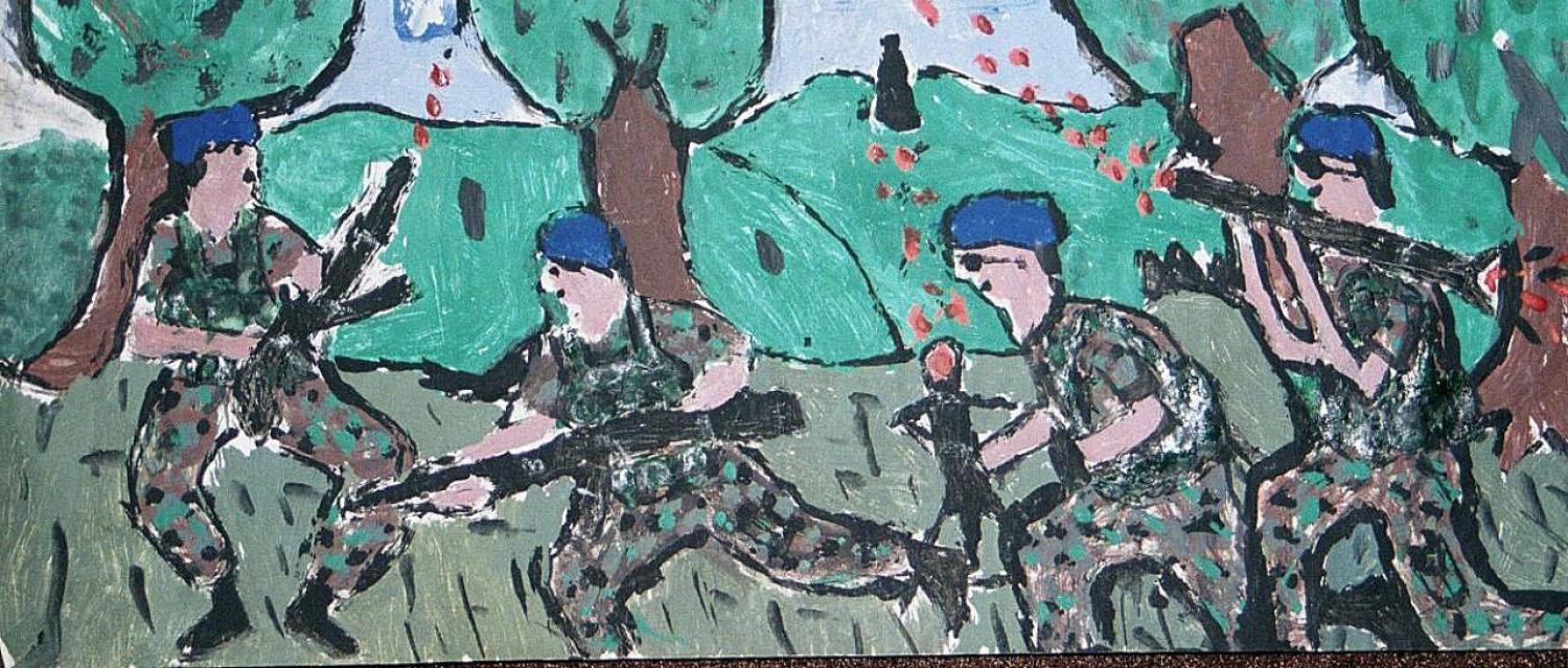 Artwork of former child solider