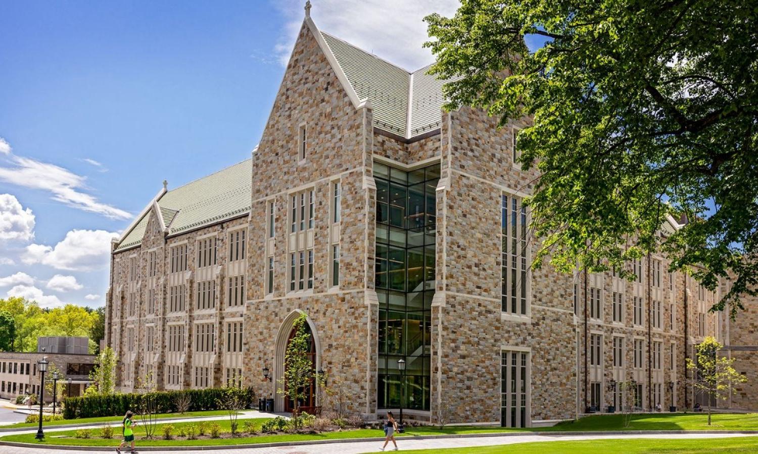 An exterior view of the Integrated Science Building