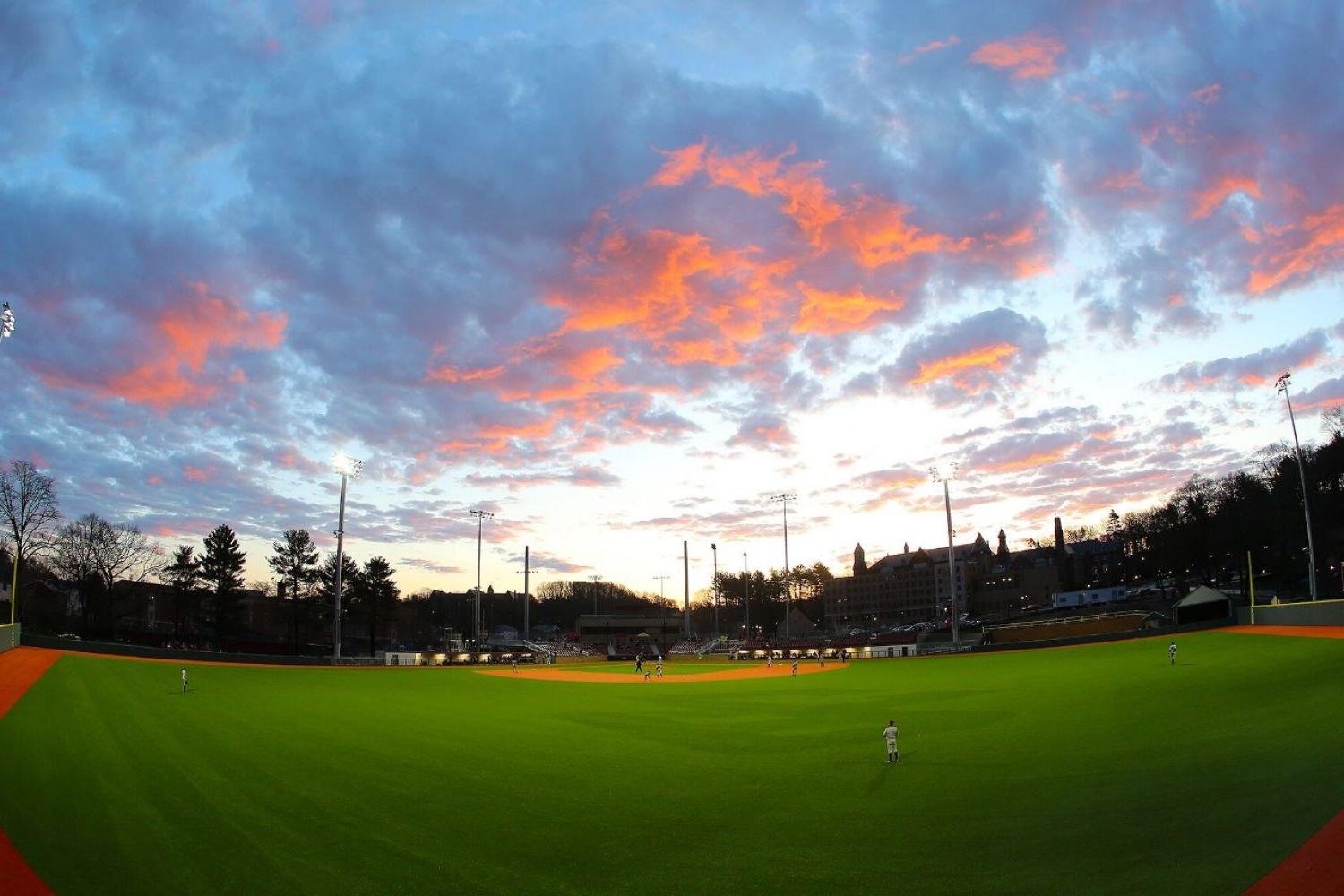 Brighton fields at sunset