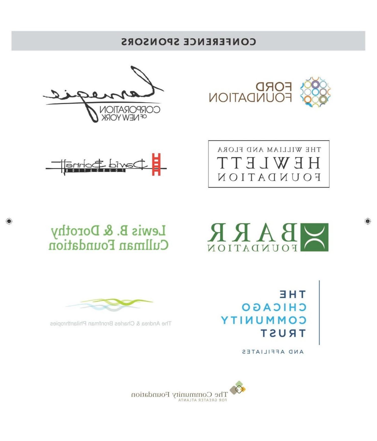 Conference sponsors: Ford Foundation, Barr Foundation, Rhode Island Foundation, Lewis B and Dorothy Cullman Foundation, William and Flora Hewlitt Foundation