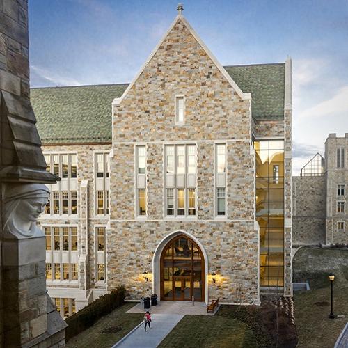 January 24, 2022 -- The new integrated science building at 245 Beacon Street.