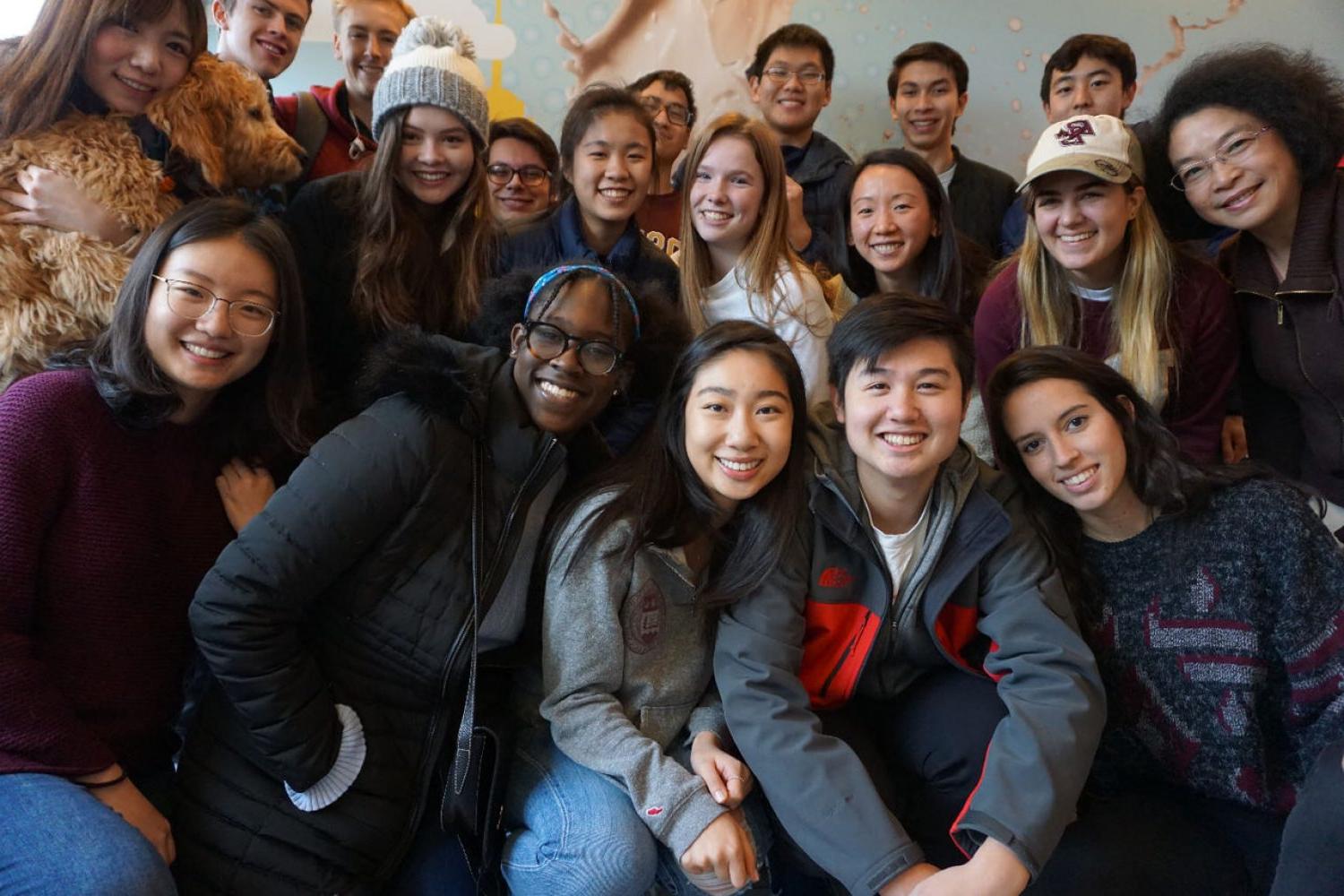 Students and teachers from Elementary Chinese class