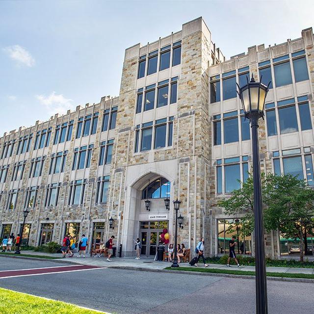 Maloney Hall, home to the Connell School, features state-of-the-art facilities, including the Brown Family Clinical Learning Laboratory, the Simulation Lab, four examination rooms, and the Student Learning Commons.