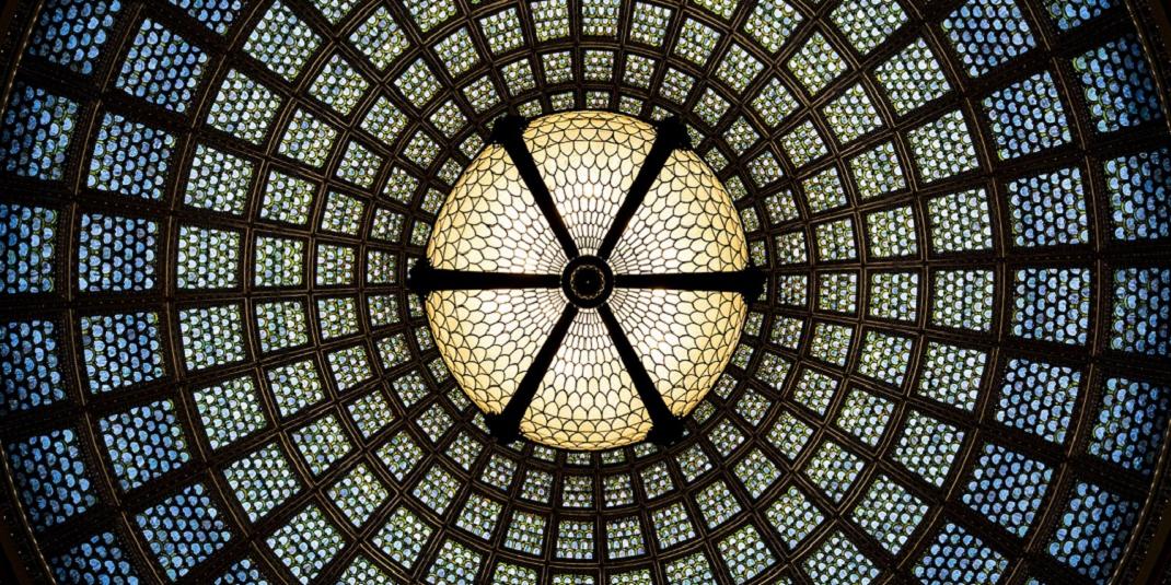 stained glass dome