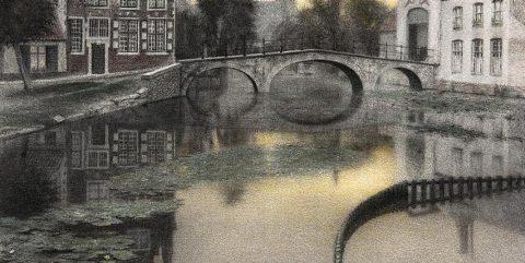 Fernand Khnopff’s “Memory of Bruges. 贝居院入口”选自“自然之镜:比利时景观中的现实与象征”