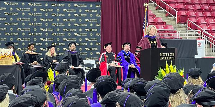 Montecalvo addresses graduates